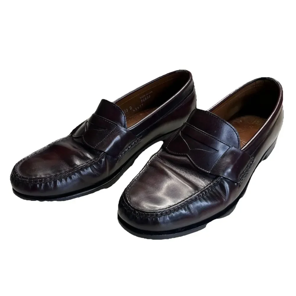 Allen Edmonds Walden X Toscana Loafers Men Sz 12D Dress Shoes Sole Italy